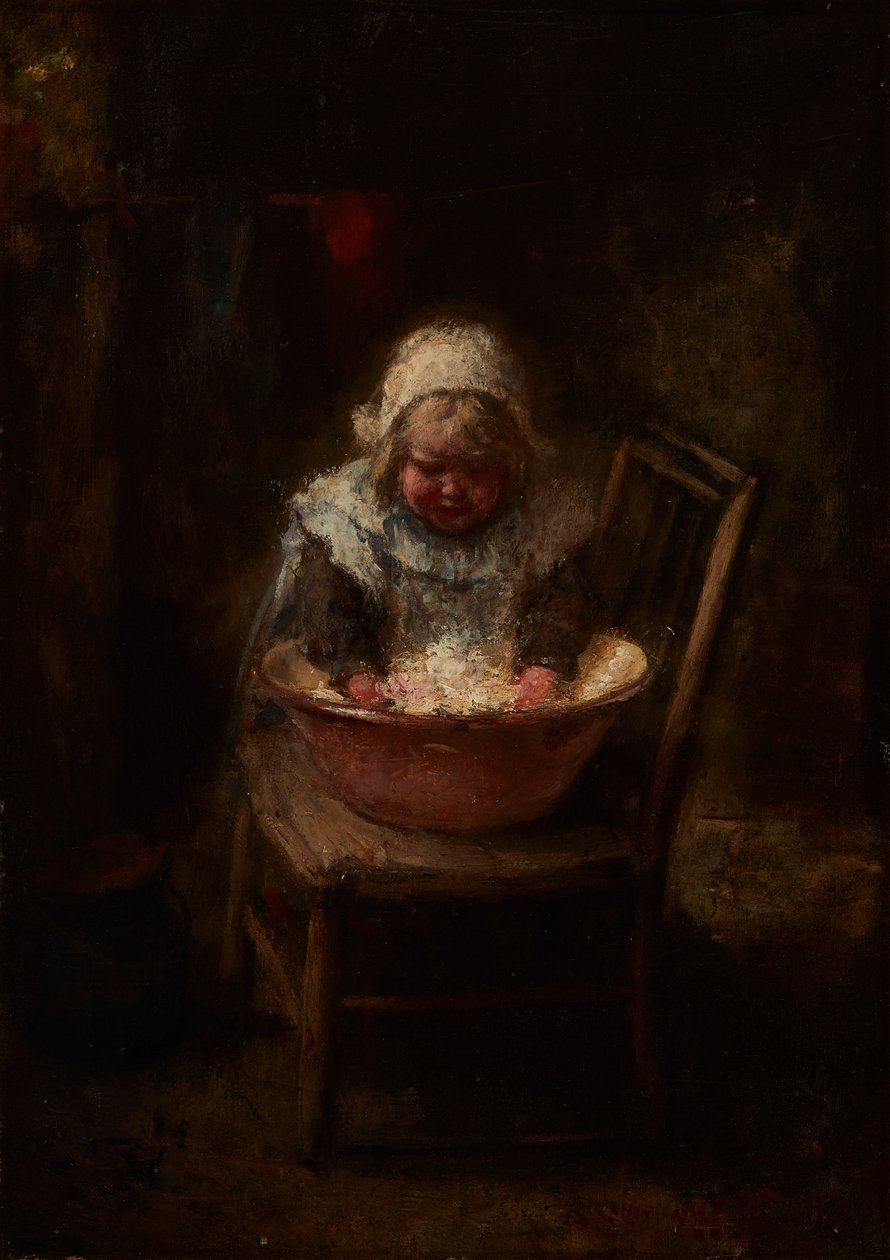 Wash Day (olaj, vászon) alkotó: Robert Gemmell Hutchison