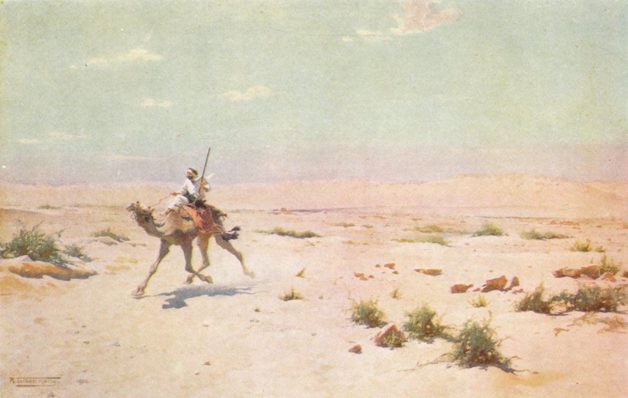 A sivatagi futár, c1880, 1904 alkotó: Robert George Talbot Kelly