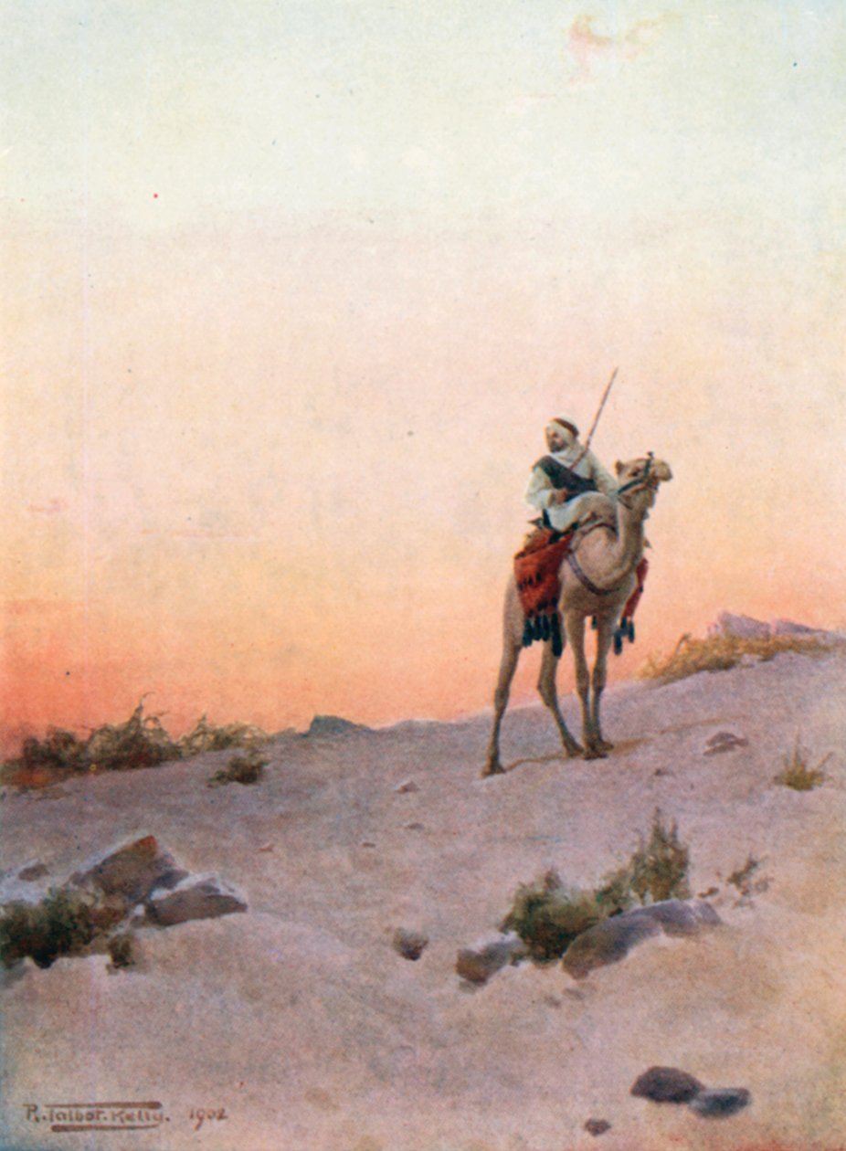 A Desert Scout (színes litográfia) alkotó: Robert George Talbot Kelly