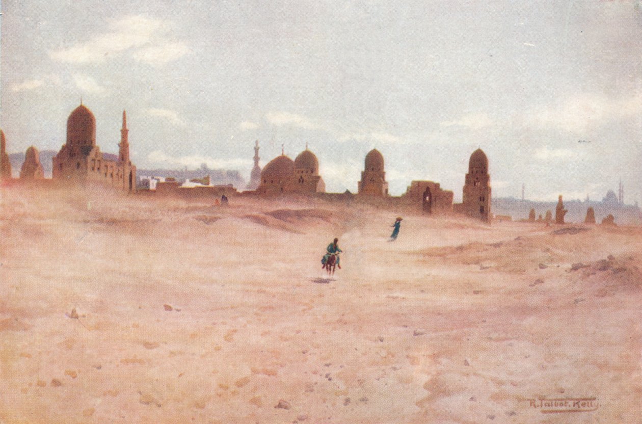 Egy poros nap a Khalifok sírjánál, 1880, 1904 alkotó: Robert George Talbot Kelly