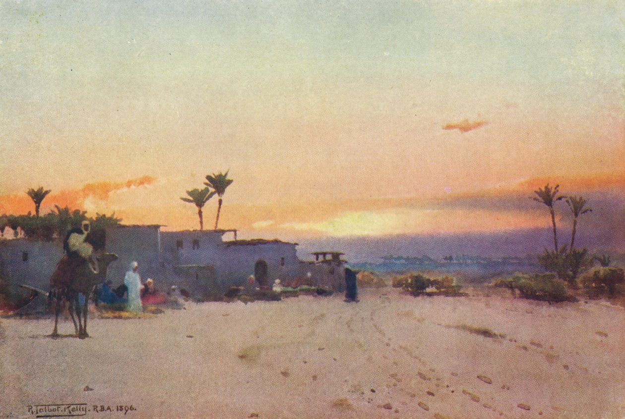 Fellah falu, 1880, 1904 alkotó: Robert George Talbot Kelly