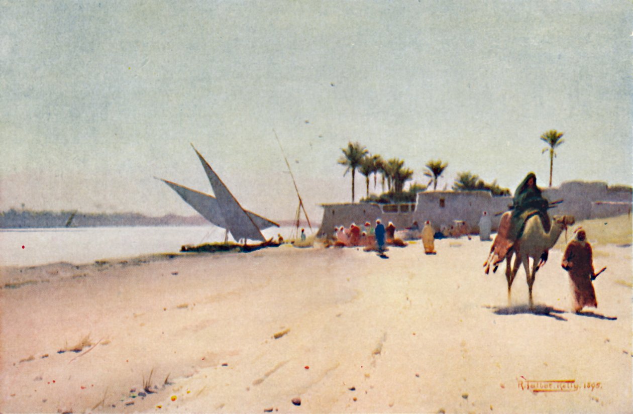 Egy nílusi falu, 1880, 1904 alkotó: Robert George Talbot Kelly