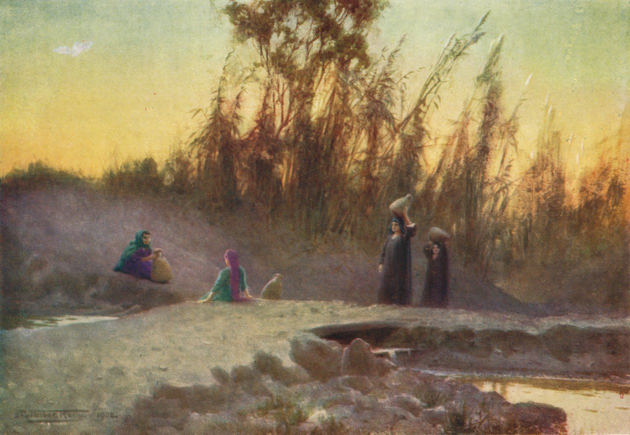 A kútnál, c1880, 1904 alkotó: Robert George Talbot Kelly
