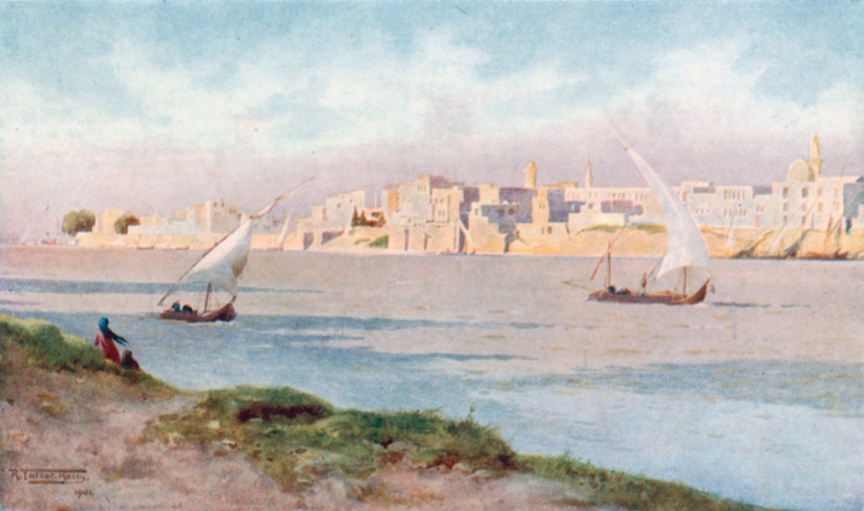 Bulak Ghezirehből (színes litográfia) alkotó: Robert George Talbot Kelly