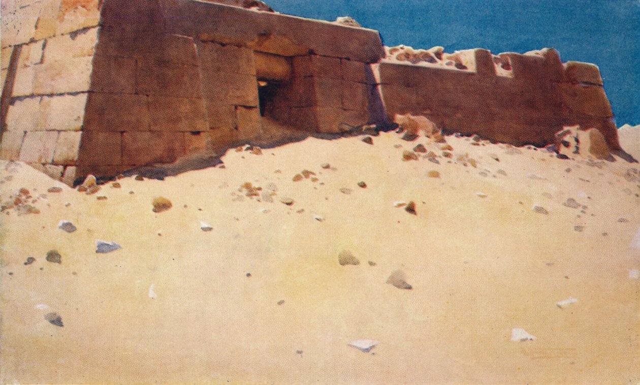 Mastaba a második piramis alatt, 1880, 1904 alkotó: Robert George Talbot Kelly