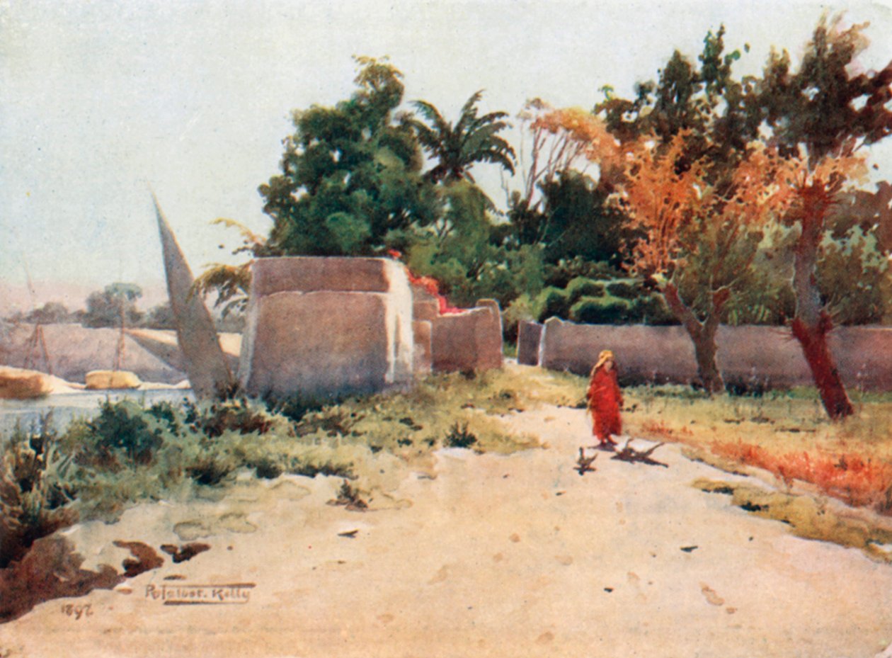 Rhoda szigetén (színes litográfia) alkotó: Robert George Talbot Kelly