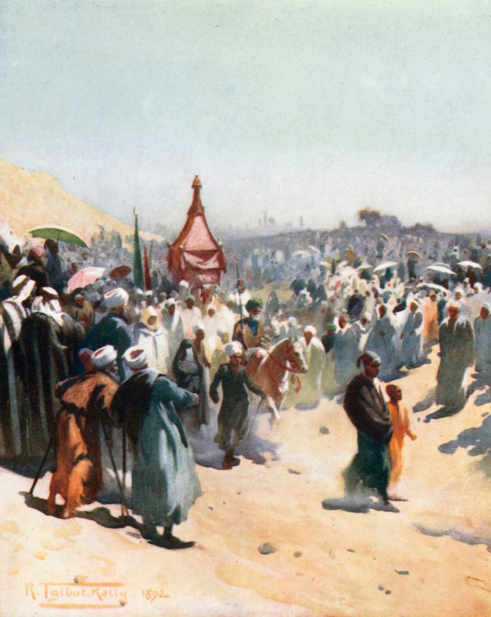 A Mahmal visszaszerzése (színes litográfia) alkotó: Robert George Talbot Kelly