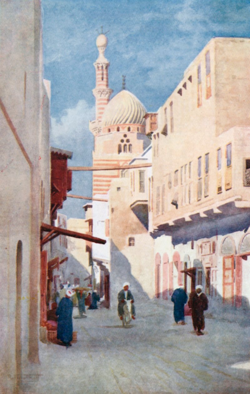 A Sais mecset, Kairó (színes litográfia) alkotó: Robert George Talbot Kelly