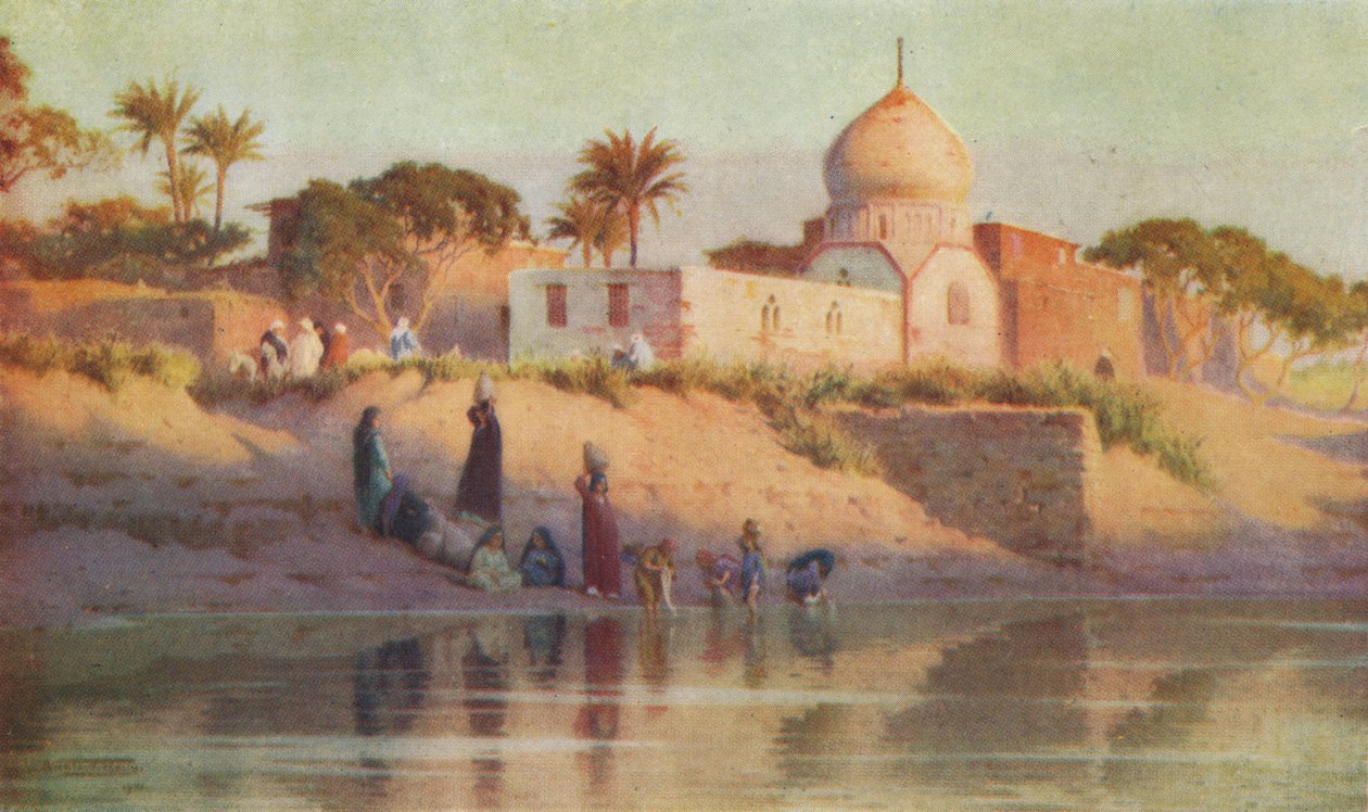 Shinbab falu az Alsó-Níluson, 1880 körül, 1904 alkotó: Robert George Talbot Kelly