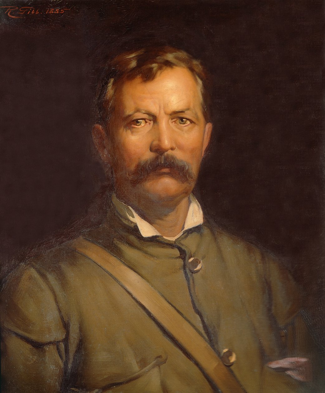 Henry M. Stanley, felfedező portréja alkotó: Robert Gibb