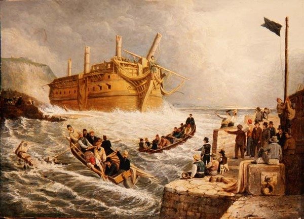 Hajótörés Whitby alatt alkotó: Robert Gibb