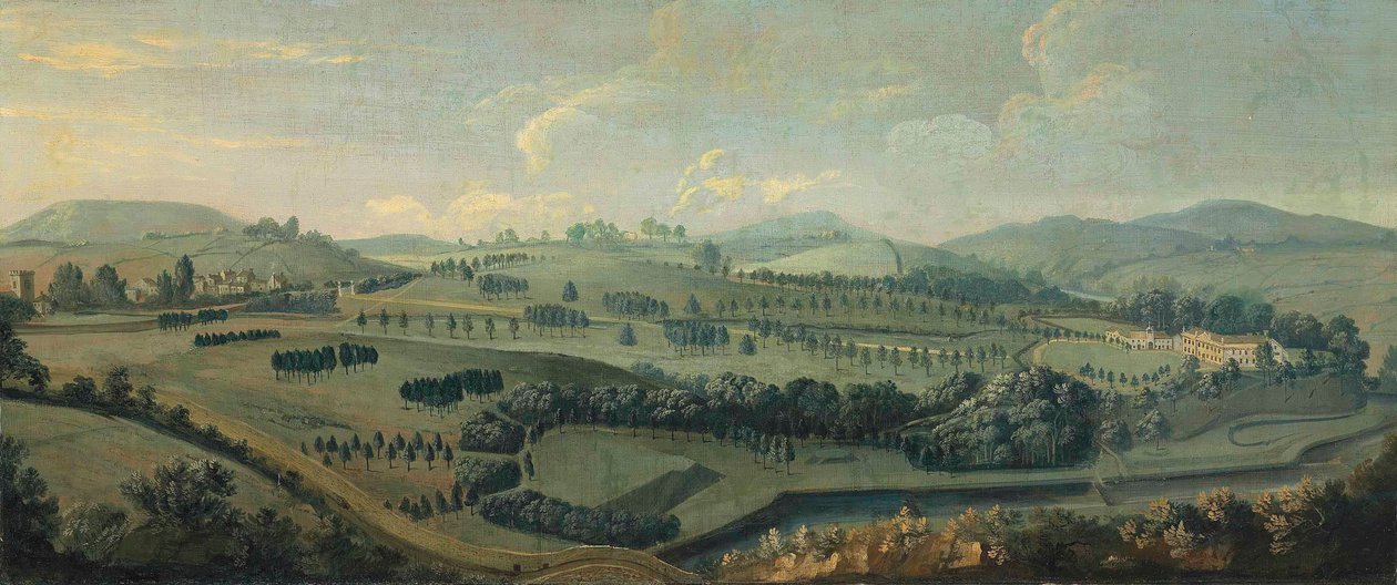 Kilátás a Gisburne Parkra, Yorkshire-re és a parkra alkotó: Robert Griffier