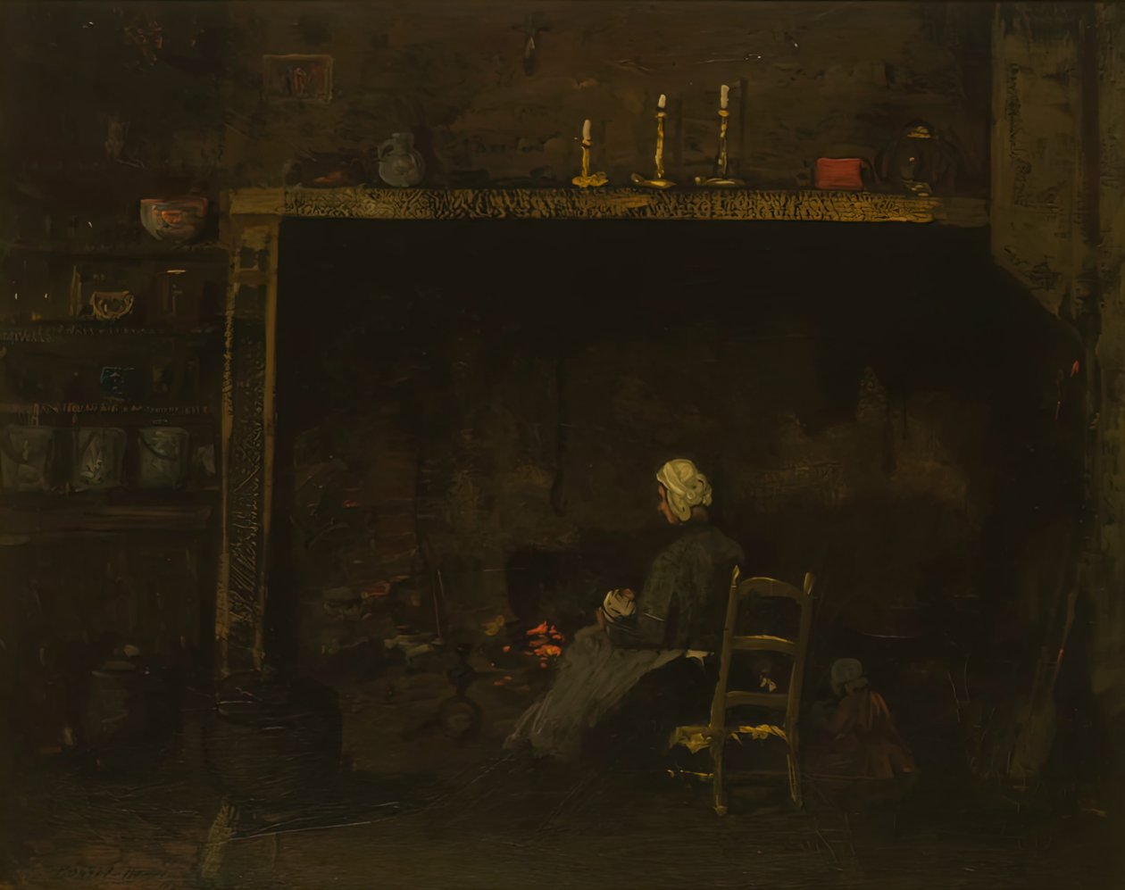 Normandia belső tér, 1899. alkotó: Robert Henri