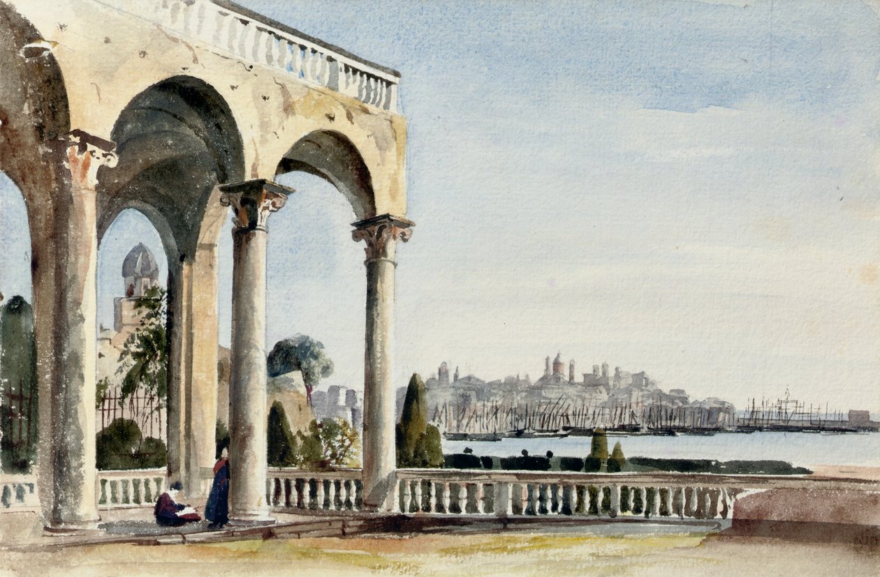 A Villa Doria Genovában, 1829 alkotó: Robert Henry Cheney