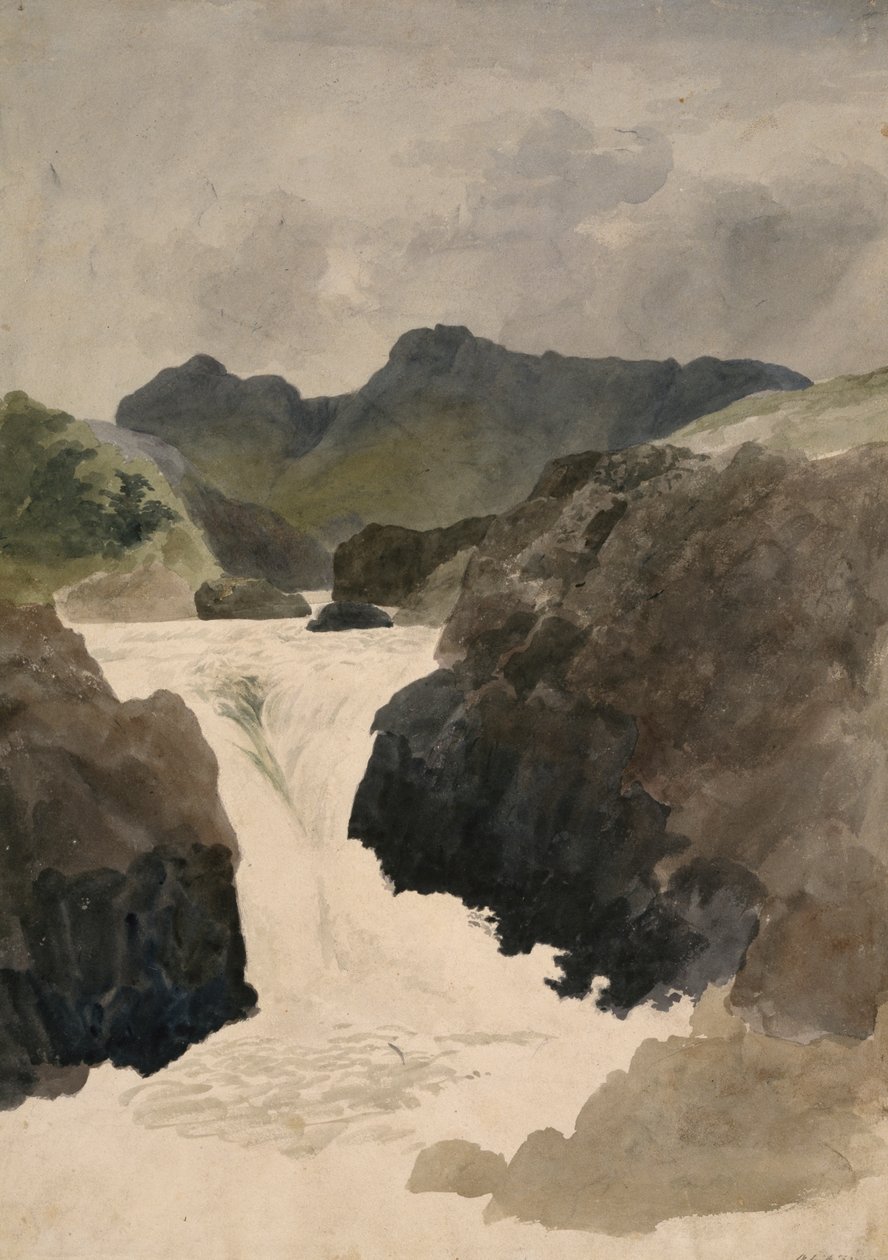 Skelwith Force, Westmorland, 1800-1820 alkotó: Robert Hills