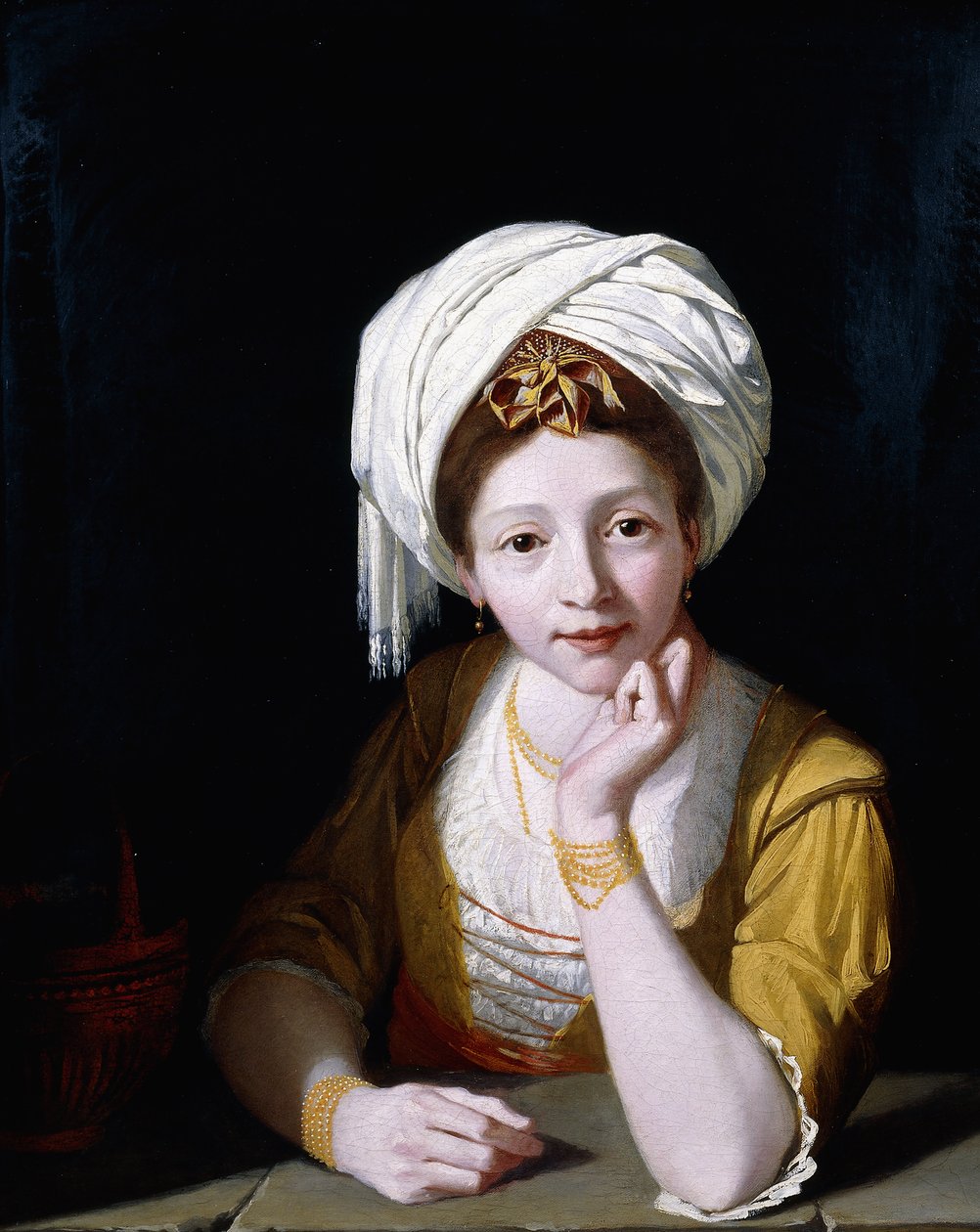Egy hölgy portréja, mint a kumai szibilla, 1778-1789 alkotó: Robert Home