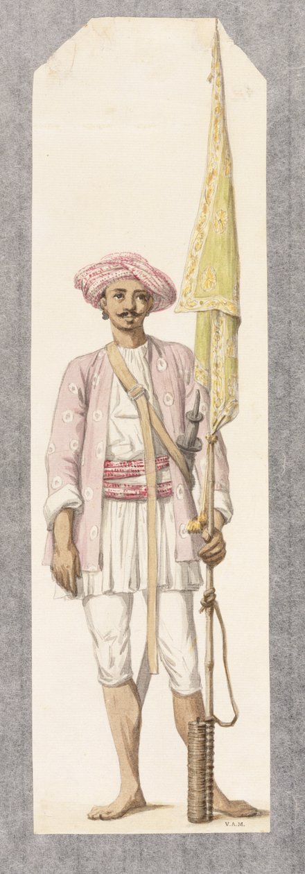Tipoo szultán rakétaembere (1750-99), 1793-4 körül (wc, papír) alkotó: Robert Hone