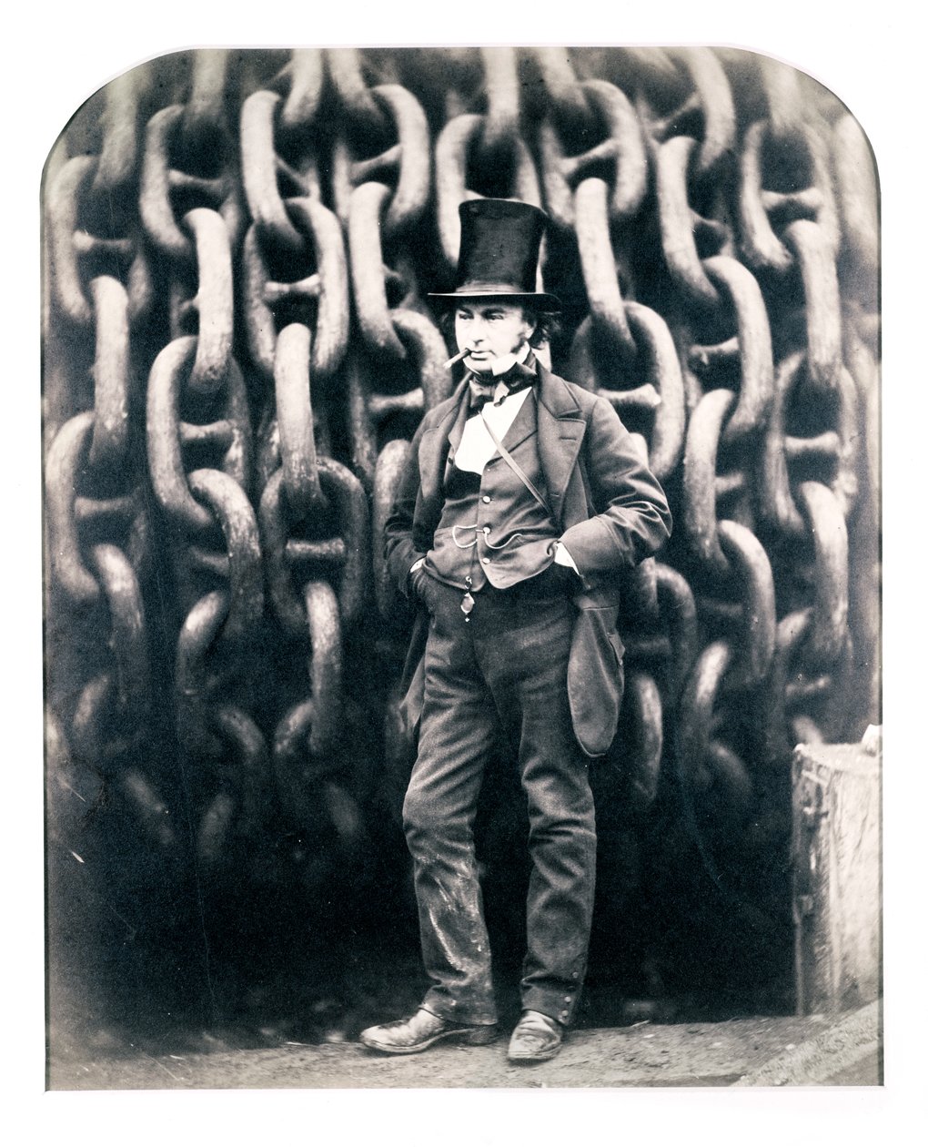 Isambard Kingdom Brunel brit mérnök, 1857 alkotó: Robert Howlett