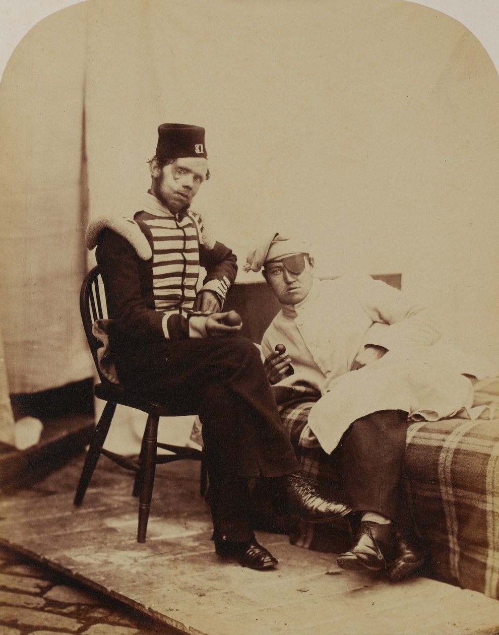Lockart, 31. (Huntingdonshire) Lábezred, 1856 (szépia fotó) alkotó: Robert Howlett
