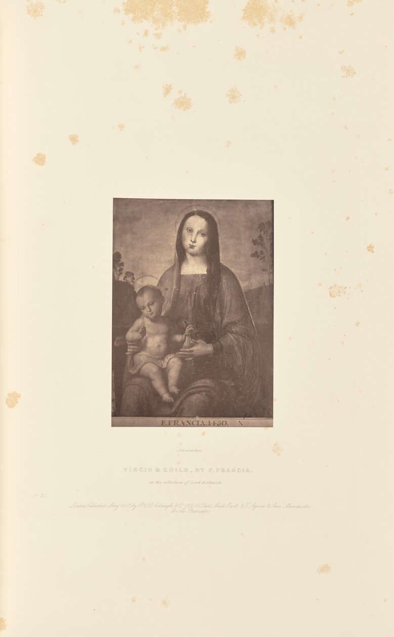 Szűz és gyermeke, F. Francia alkotó: Robert Howlett