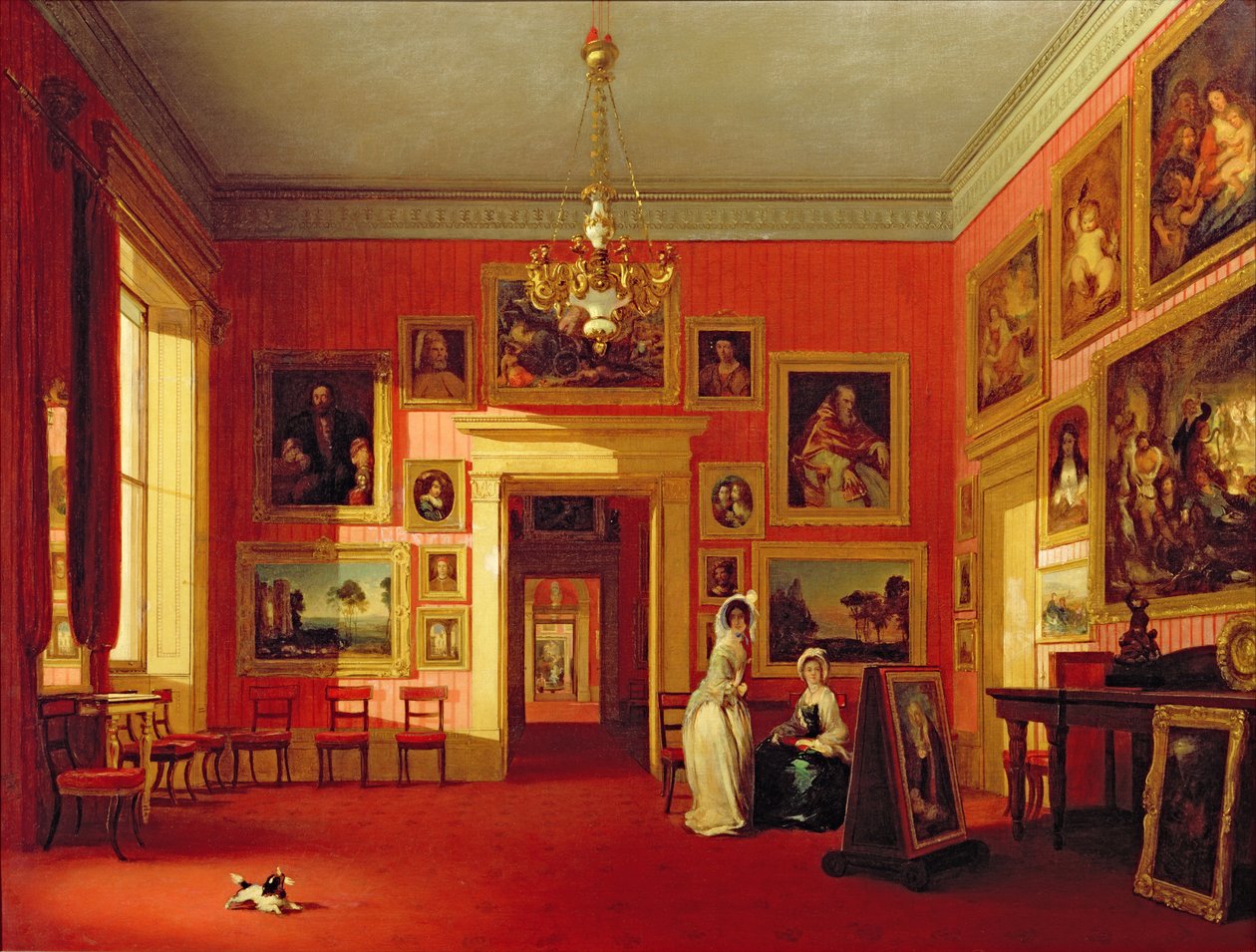 Lord Northwick Képgalériája a Thirlestaine House-ban, 1846-47 körül alkotó: Robert Huskisson