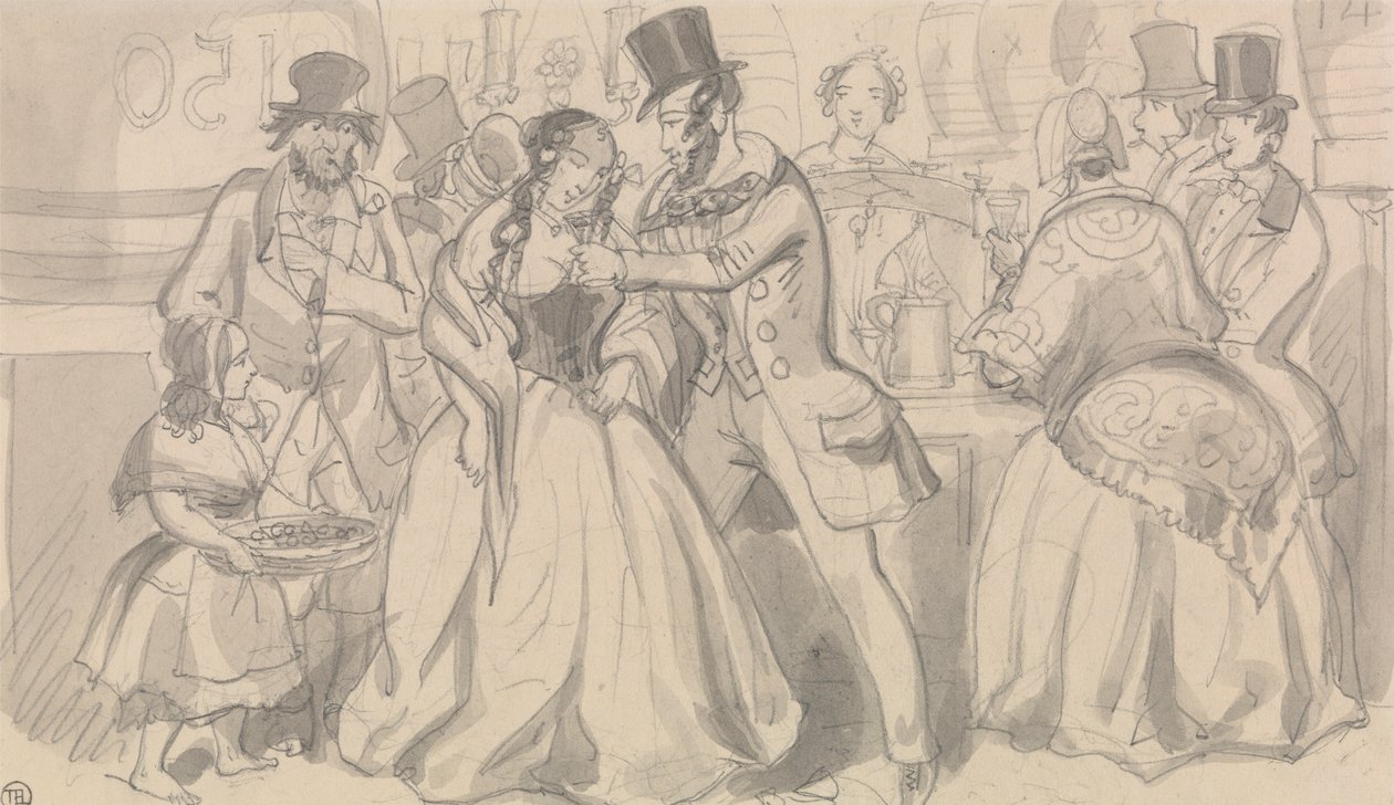 Nyilvános felüdülés alacsony társadalomban alkotó: Robert Isaac Cruikshank