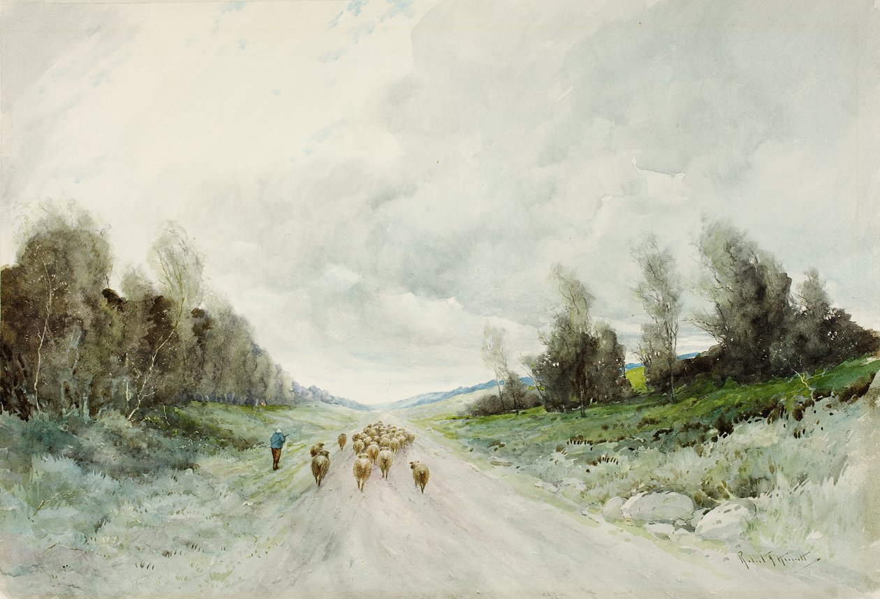 A Northumberland Road (wc papíron) alkotó: Robert J. Hewitt