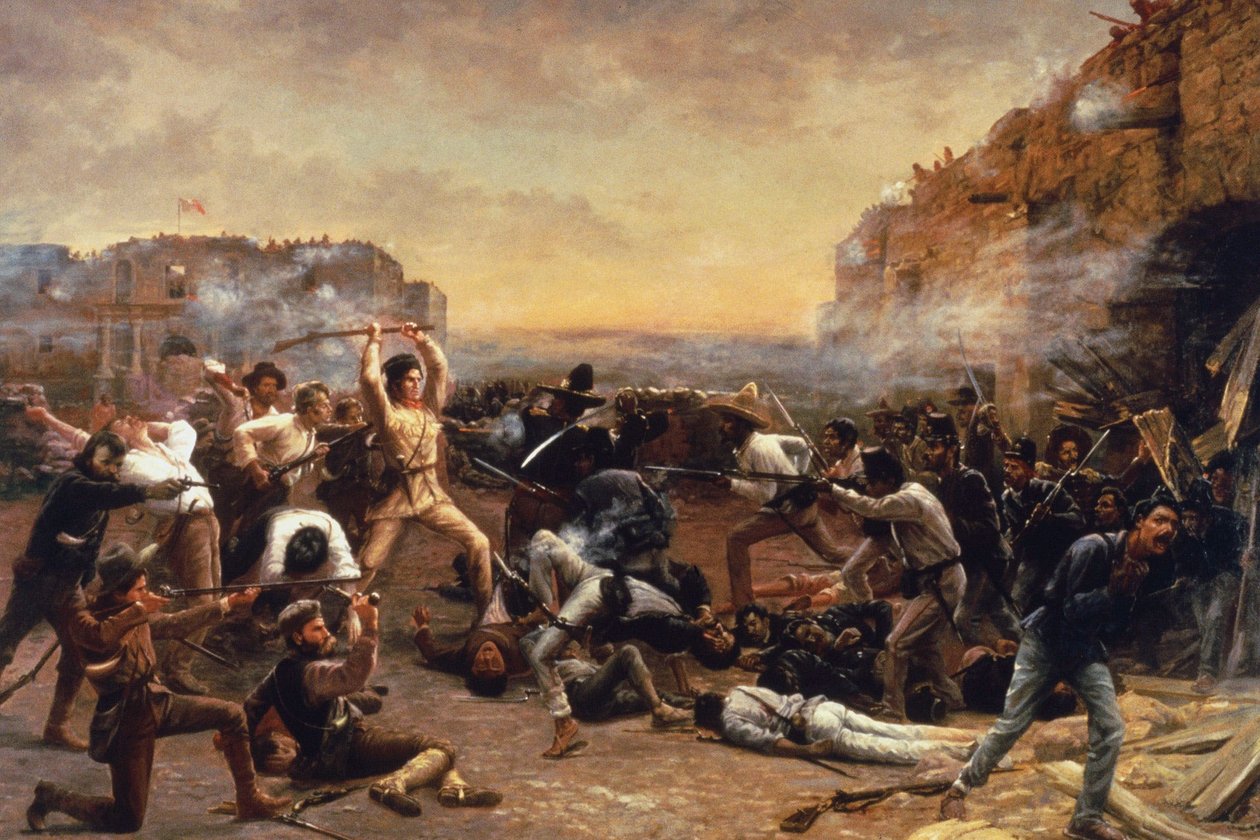Az Alamo eleste vagy Crockett utolsó állása alkotó: Robert Jenkins Onderdonk