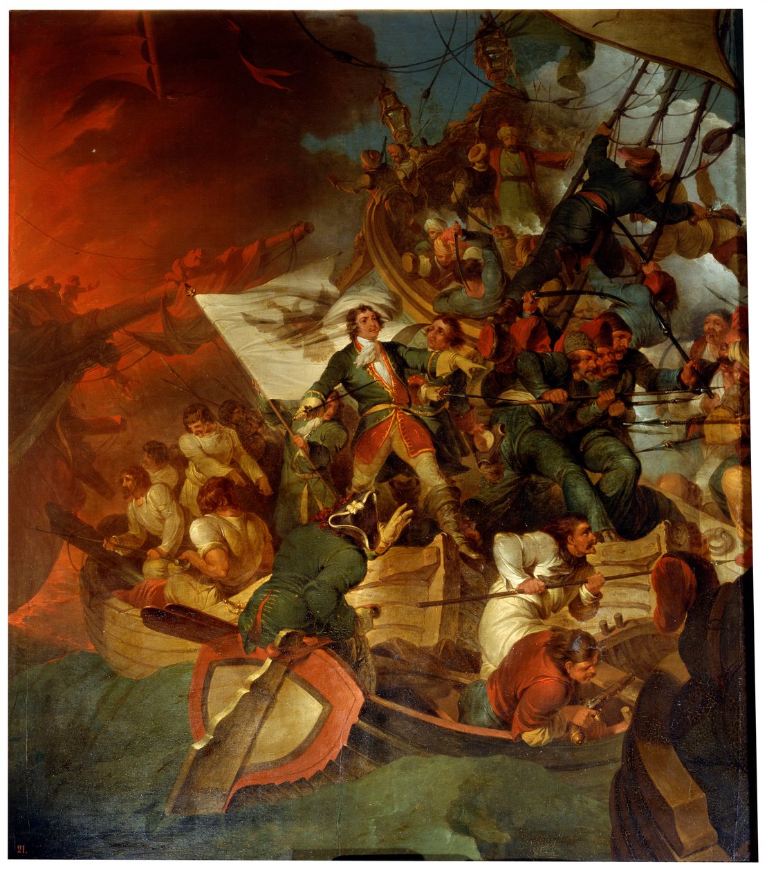 „Azov elfoglalása 1696. május 18-án”, 18. század vége vagy 19. század alkotó: Robert Ker Porter