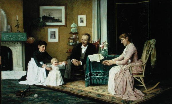 Az első lépés (olaj, vászon) alkotó: Robert Kluth