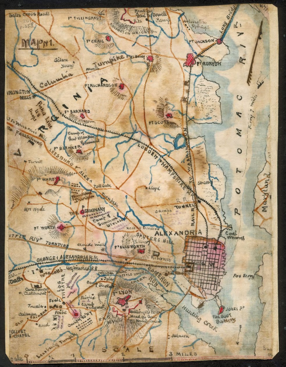 Alexandria, Virginia térképe LOC gvhs01.vhs00032 alkotó: Robert Knox Sneden