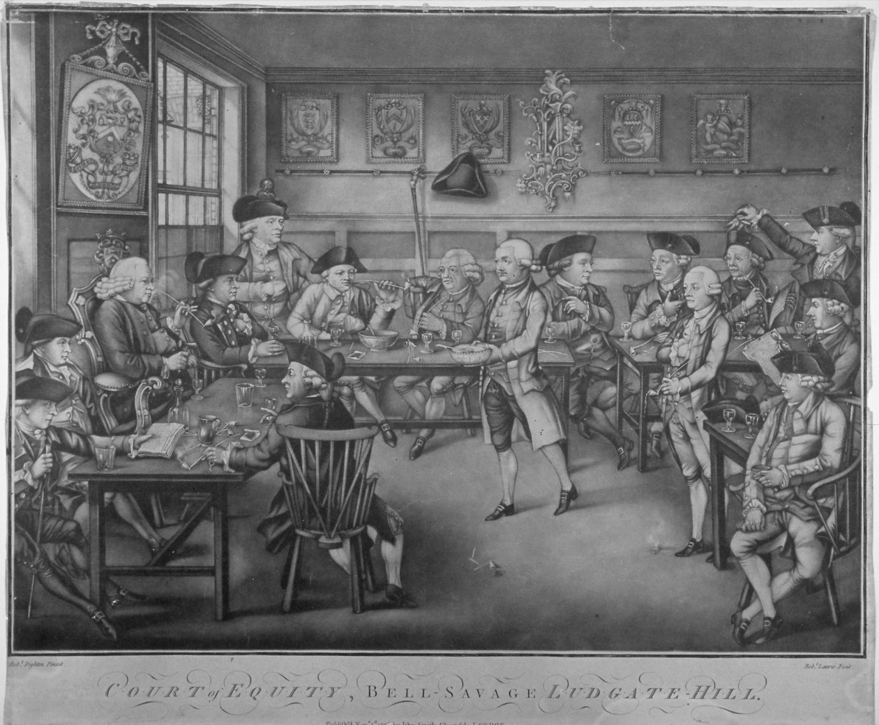 Court of Equity, Belle Sauvage Inn, Ludgate Hill, London City, 1778 alkotó: Robert Laurie