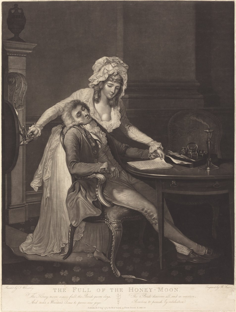 A mézeshold telije alkotó: Robert Laurie after Francis Wheatley