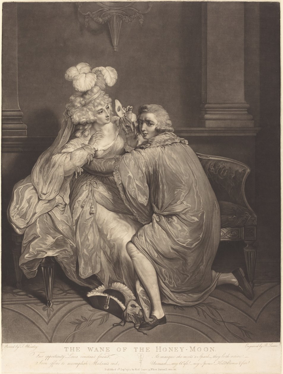 The Wane of the Honeymoon alkotó: Robert Laurie after Francis Wheatley