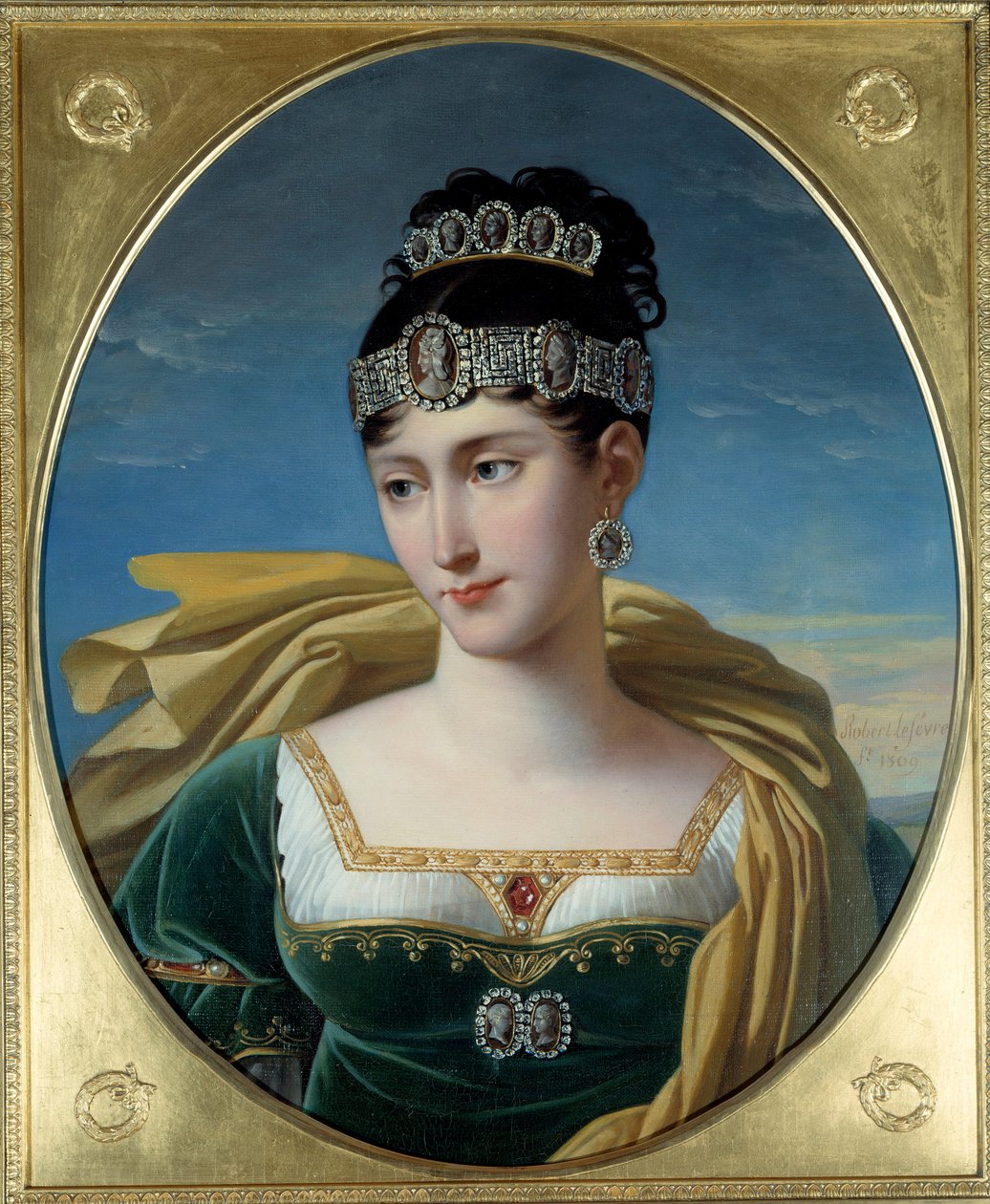 Pauline Bonaparte, Borghese hercegnő (1780-1825) portréja, I. Napóleon testvére. Robert Lefevre (1755-1830) festménye alkotó: Robert Lefevre