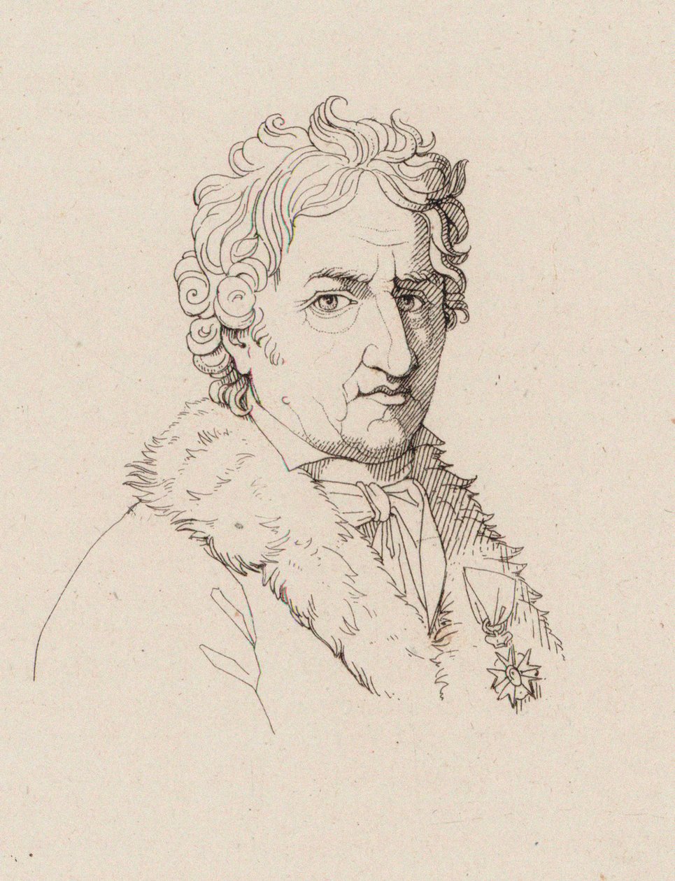 Pierre-Alexandre Monsigny zeneszerző portréja 1729-1817, c. 1810. alkotó: Robert Lefevre