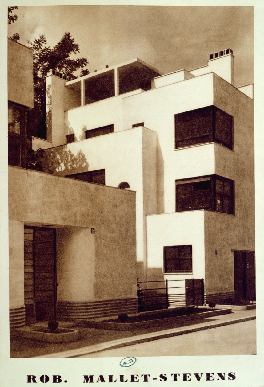 Ház a rue Mallet-Stevens-en, 16. kerület, Párizs, 1930 körül. alkotó: Robert Mallet Stevens
