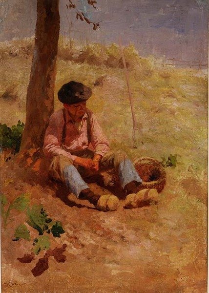 Mezei munkás pihen alkotó: Robert McGregor