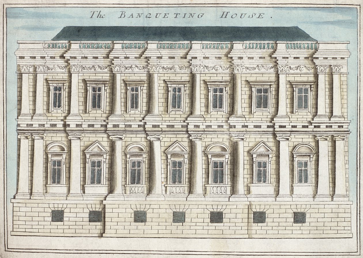 Banqueting House, Whitehall, „A Book of the Remarkable Places in and about the Remarkable Places in and about the London”, 1700 körül (metszet) alkotó: Robert Morden