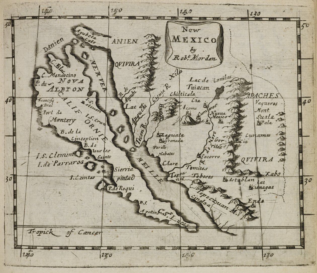 Maps.C.39.a.11, térkép 57 New Mexico alkotó: Robert Morden
