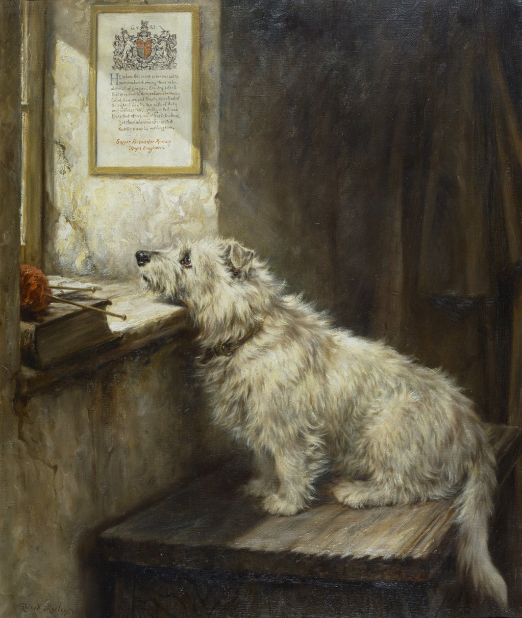 Will He Come Back?, 1918 körül (olaj, vászon) alkotó: Robert Morley