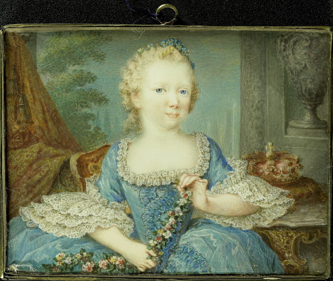 Wilhelmina Carolina (Carolina; 1743-87), Orange-Nassau hercegnője, IV. Willem lánya és V. Willem nővére gyermekként alkotó: Robert Mussard
