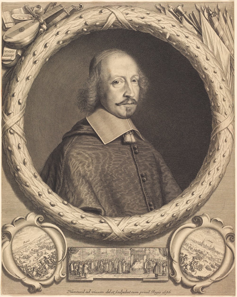 Jules Mazarin bíboros alkotó: Robert Nanteuil