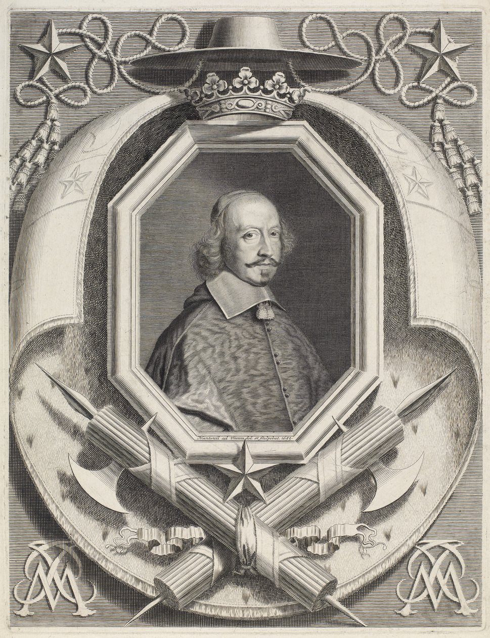 Jules Mazarin bíboros alkotó: Robert Nanteuil