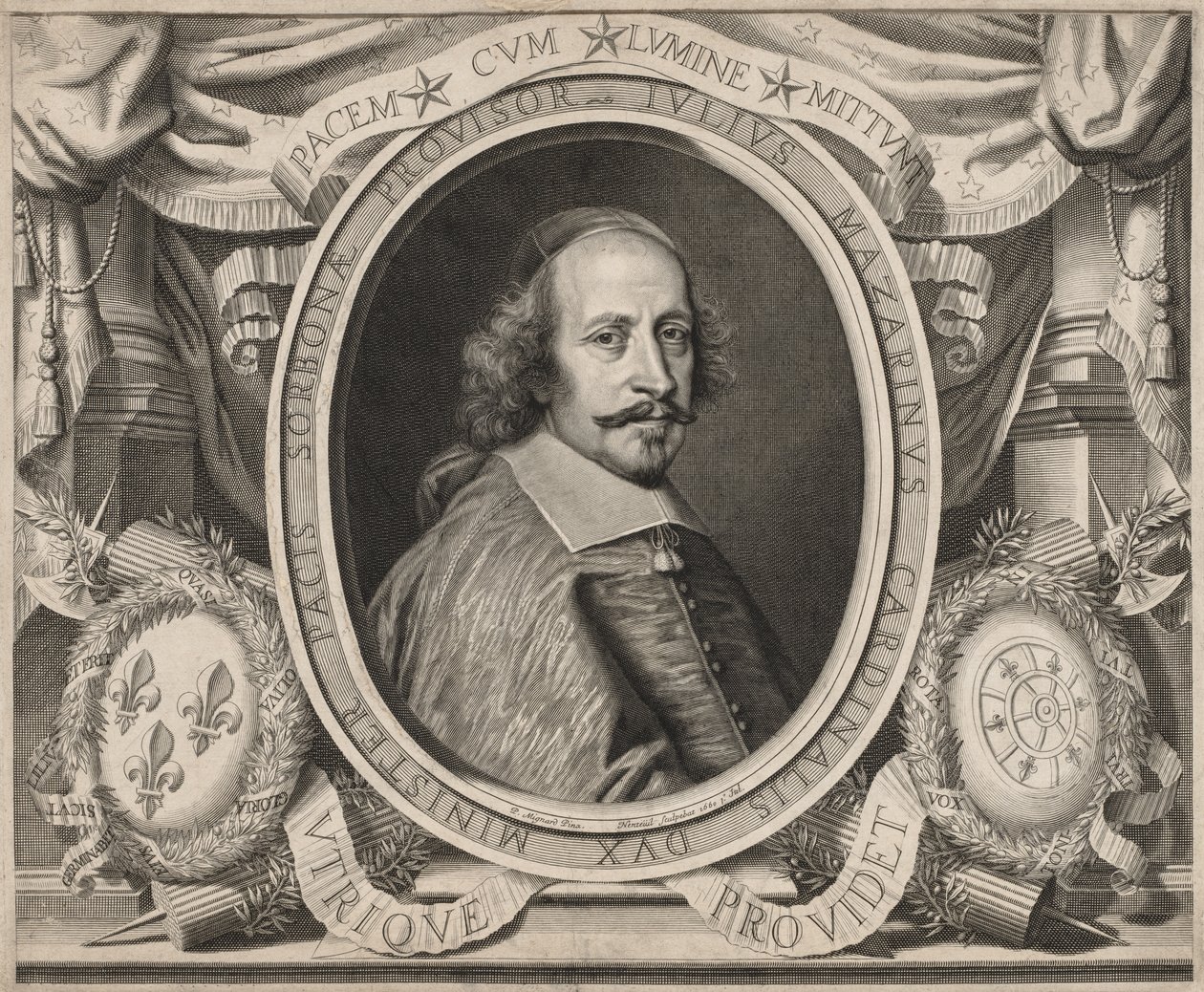 Mazarin bíboros, 1660. alkotó: Robert Nanteuil
