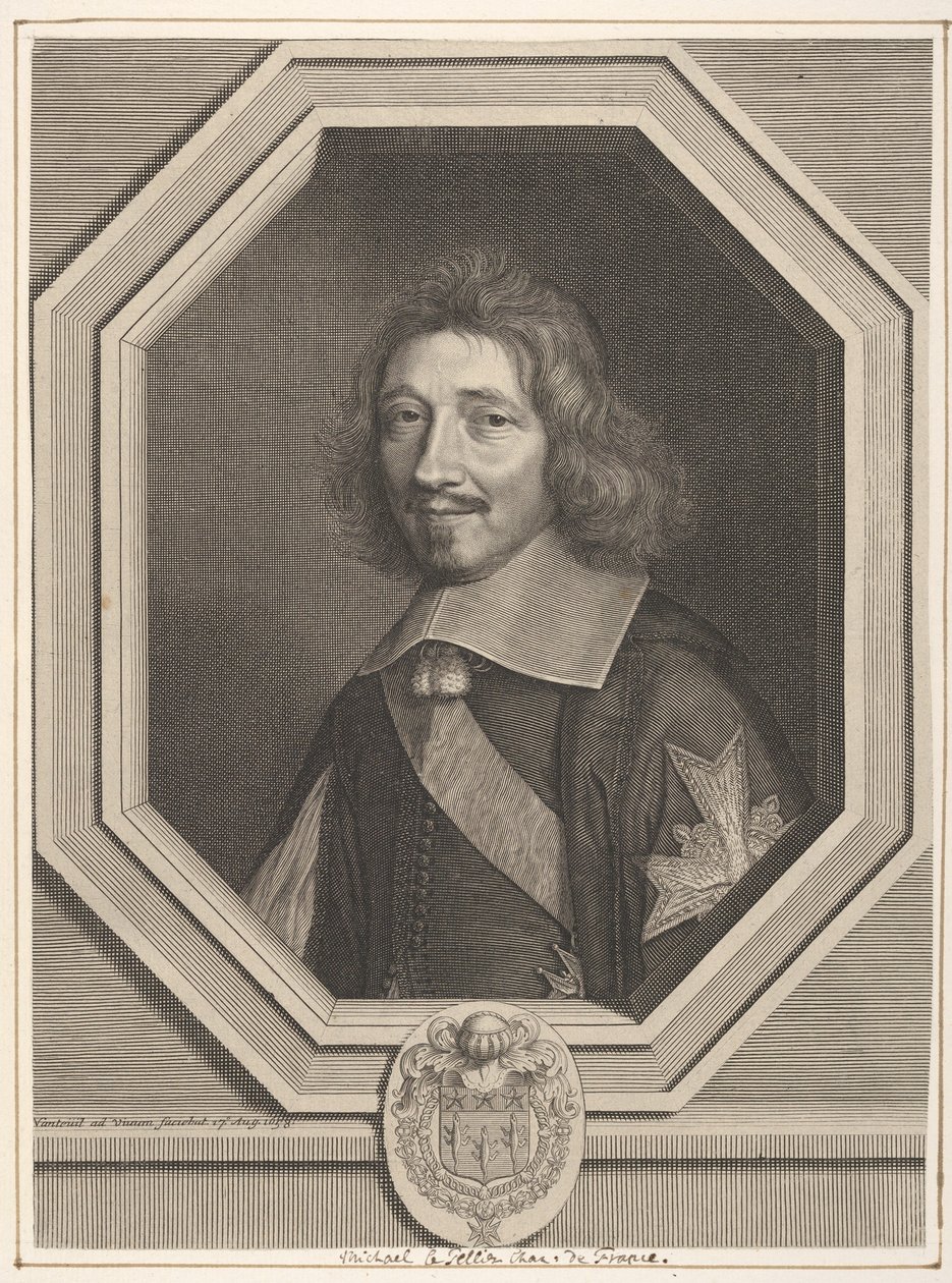 Michel IV Le Tellier kancellár, 1658. alkotó: Robert Nanteuil