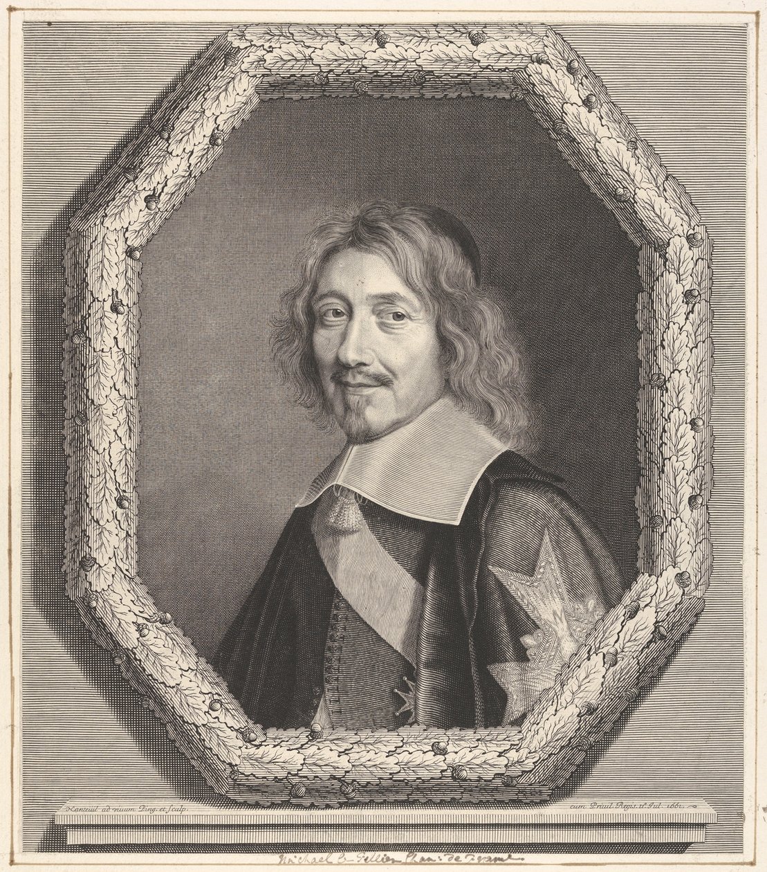 Michel IV Le Tellier kancellár, 1661. alkotó: Robert Nanteuil