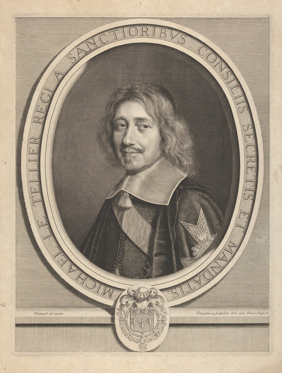 Michel IV Le Tellier kancellár, kb. 1661. alkotó: Robert Nanteuil