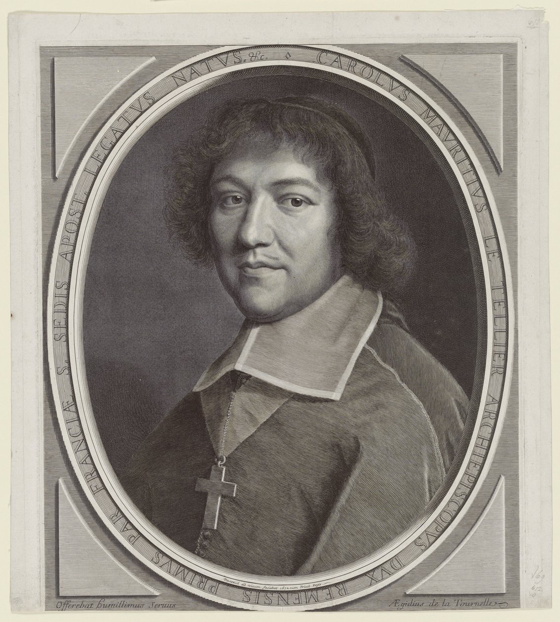 Charles-Maurice Le Tellier, Reims érseke (reimsi érsek) alkotó: Robert Nanteuil