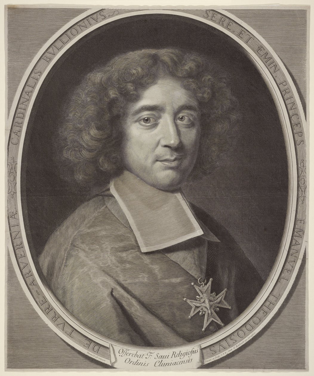 Emmanuel-Théodose de la Tour d’Auvergne, Bouillon bíborosa (Cardinal of Bouillon) alkotó: Robert Nanteuil